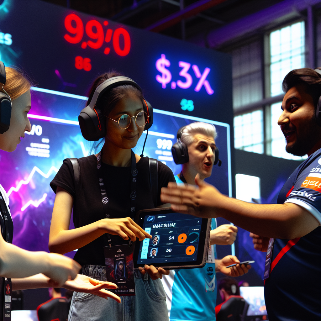 Players buying and selling tournament shares.