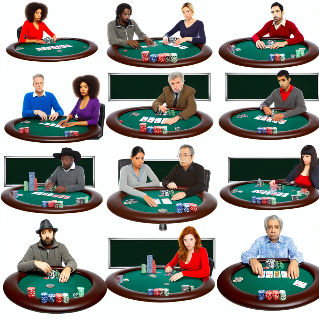 A diverse mix of poker games.