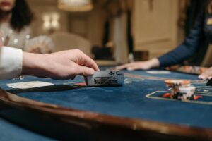 Pot Limit Omaha strategy chart with four cards and chip stack