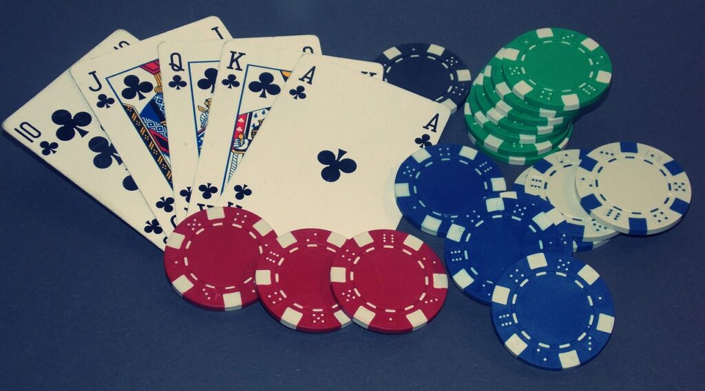 Omaha Bluffing Tips being applied at a live poker table